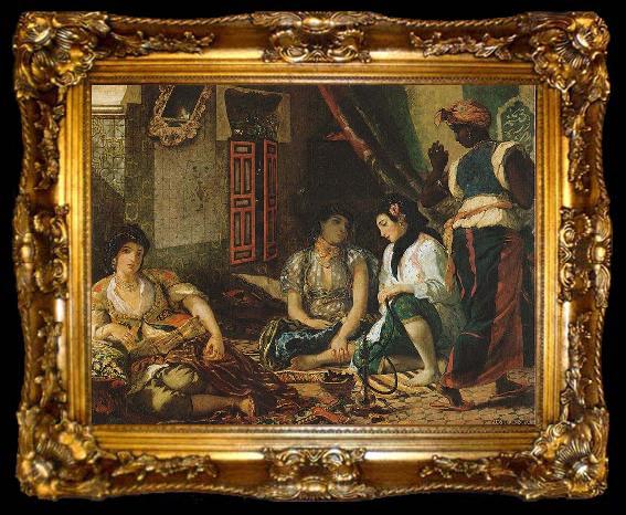 framed  Eugene Delacroix The Women of Algiers, ta009-2